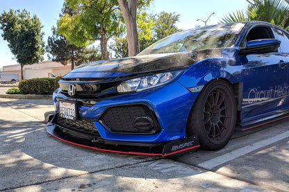Epsilon+ [17-21 Civic Hatchback Sport FK7] Front Splitter