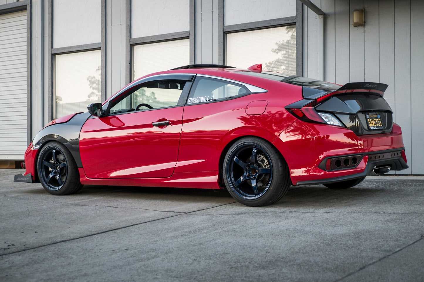 Epsilon+ [17-21 Civic Non-Si Coupe FC3] Spoiler Extension