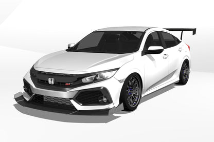 Epsilon+ [17-21 Civic Si Sedan FC1] GT Wing