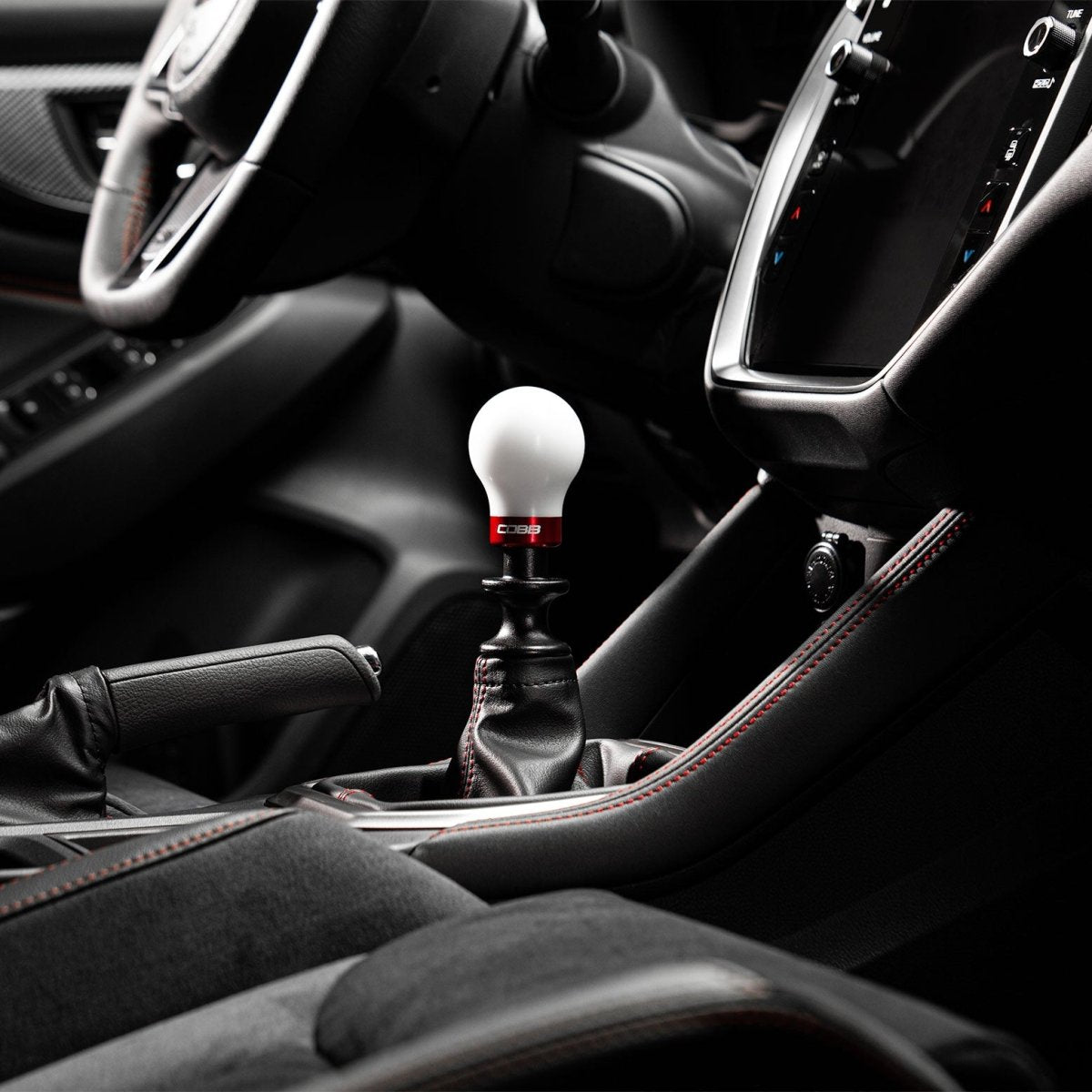 COBB [04-21 STI 6MT] Stage 1+ Drivetrain Package with Weighted Knob - White - JDMuscleShifter and Bushing Comboscobb215X01P-WK-W