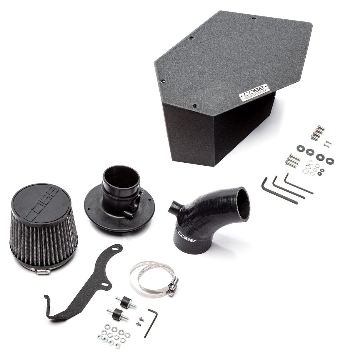 COBB [07-09 Mazdaspeed3] Gen1 SF Intake + Airbox - Stealth Black - JDMuscleIntakescobbMAZ00201IA-BK