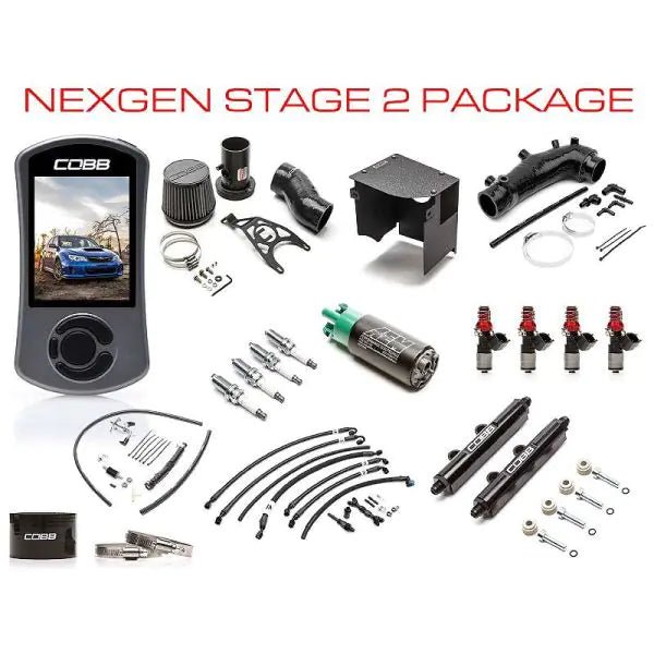 Cobb [08 - 14 STI] NexGen Stage 2 Power Package - Black - JDMuscleEngine Package DealscobbSUB003NG2S1-BK