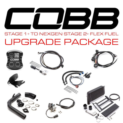 Cobb [15 - 17 WRX] Stage 1+ to NexGen Stage 2 + CAN Flex Fuel Power Package - Black - JDMuscleEngine Package DealscobbSUB004NG2W-BK1FF-S1P-UP