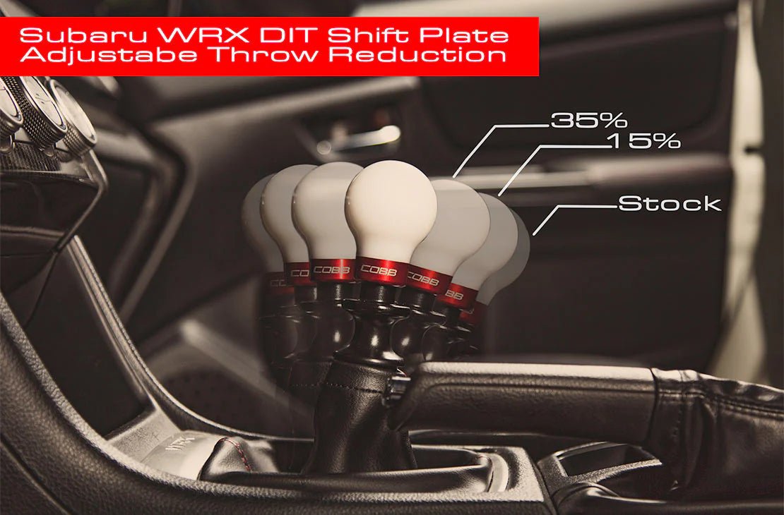 Cobb 15 - 22 WRX Stage 1+ Drivetrain Package w/WEIGHTED COBB KNOB - Black - JDMuscleShift KnobscobbSUB0DT011P-WK-BK