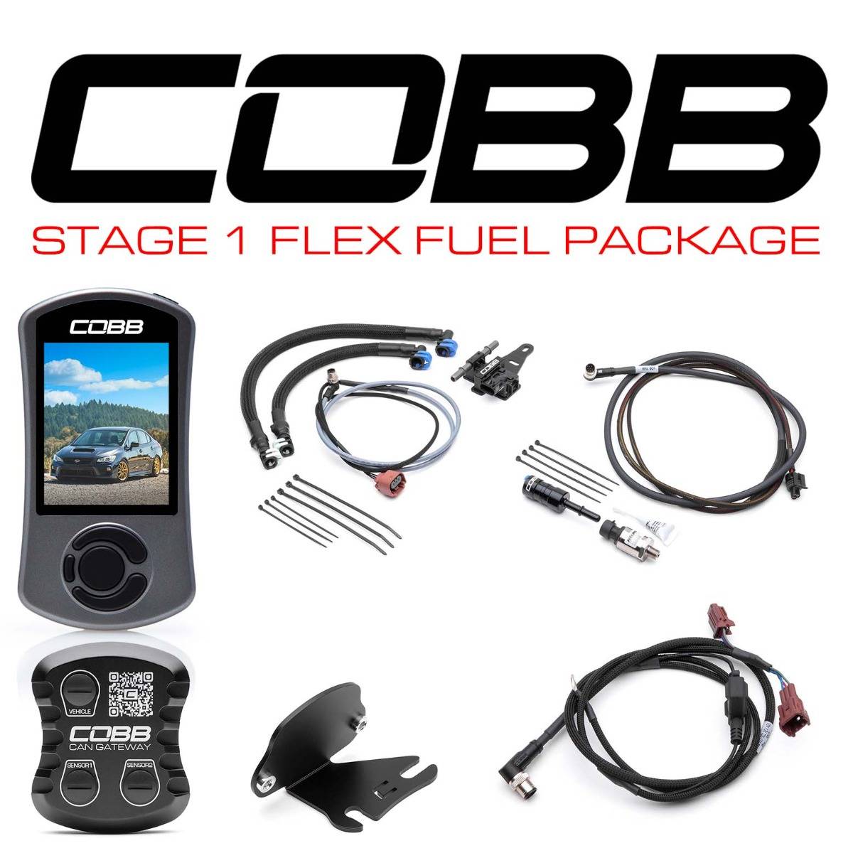 Cobb 18 - 21 WRX Stage 1 CAN Flex Fuel Power Package - JDMuscleFlex FuelcobbSUB0041W1-2FF
