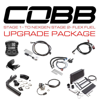 Cobb [18 - 21 WRX] Stage 1+ to NexGen Stage 2 + CAN Flex Fuel Power Package - Black - JDMuscleEngine Package DealscobbSUB004NG2W-BK2FF-S1P-UP