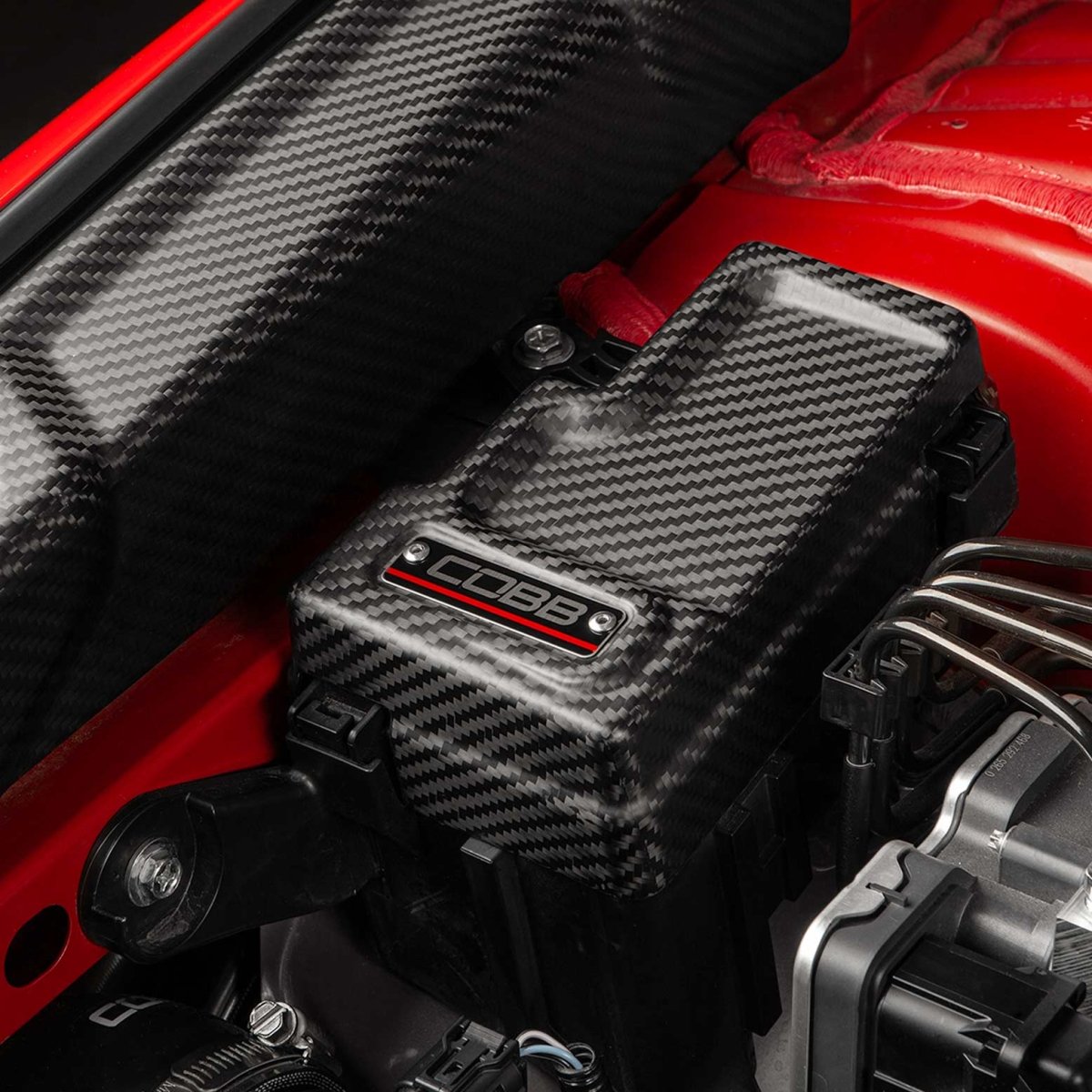 COBB [22 - 26 WRX] Redline Matte Carbon Fiber Fuse Cover Passenger Side - JDMuscleFuse Box Coverscobb846665-PASS-RMC