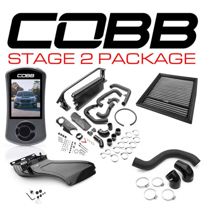 Cobb [22 - 26 WRX] Stage 2 Power Package w/Black FMIC - JDMuscleEngine Package DealsSUB0060020-BK-FMIC