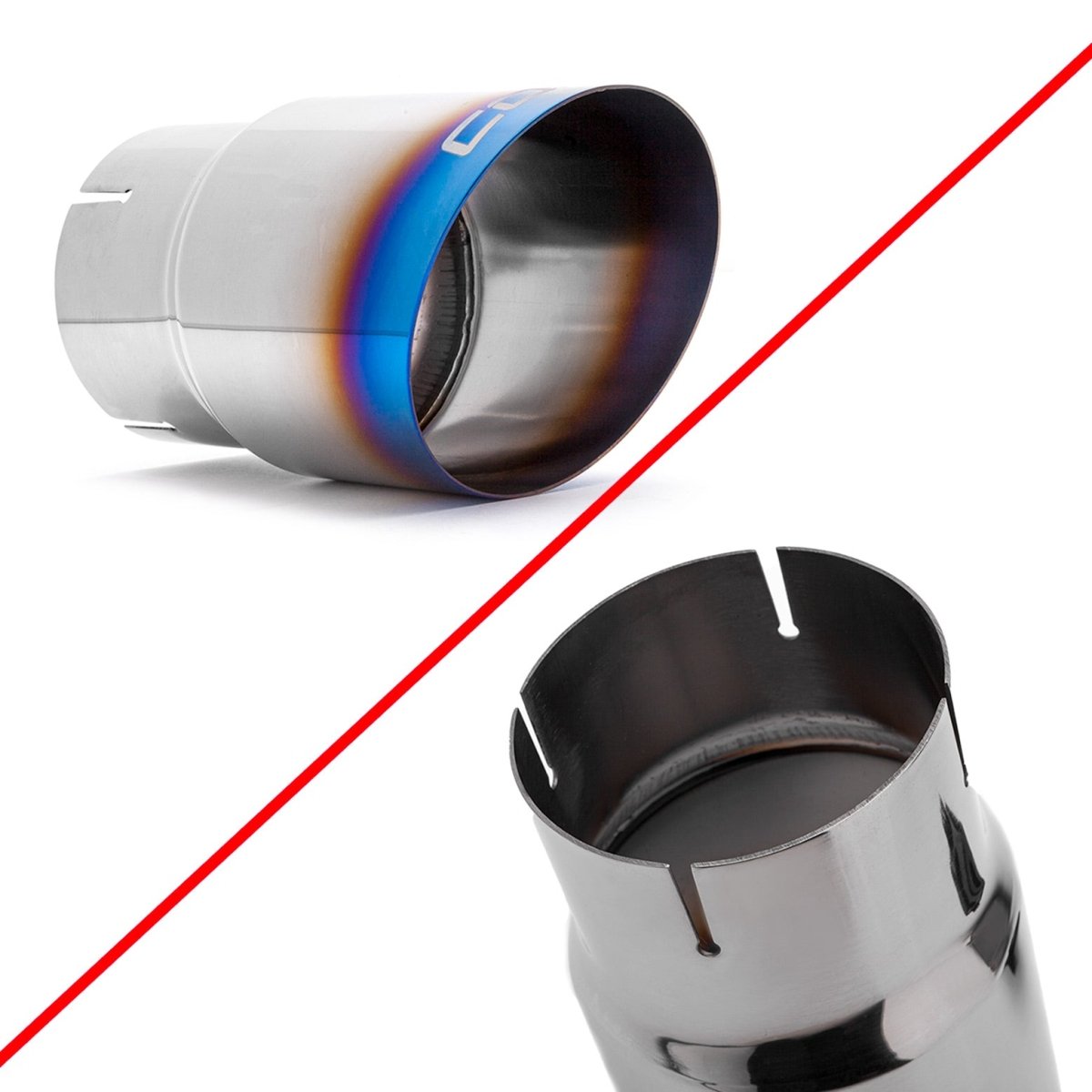 Cobb Subaru 02 - 07 WRX, 04 - 07 STI Tip Kit - Blued Titanium - JDMuscleExhaust Tips and Silencerscobb512140-B