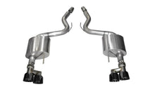 Corsa 2015 - 2017 Ford Mustang GT 5.0 3in Axle Back Exhaust Black Quad Tips | Sport - JDMuscleShop the look 2cor14334BLK
