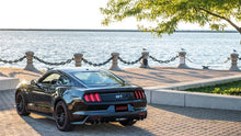 Corsa 2015 - 2017 Ford Mustang GT 5.0 3in Cat Back Exhaust Black Quad Tips | Xtreme - JDMuscleShop the look 2cor14335BLK