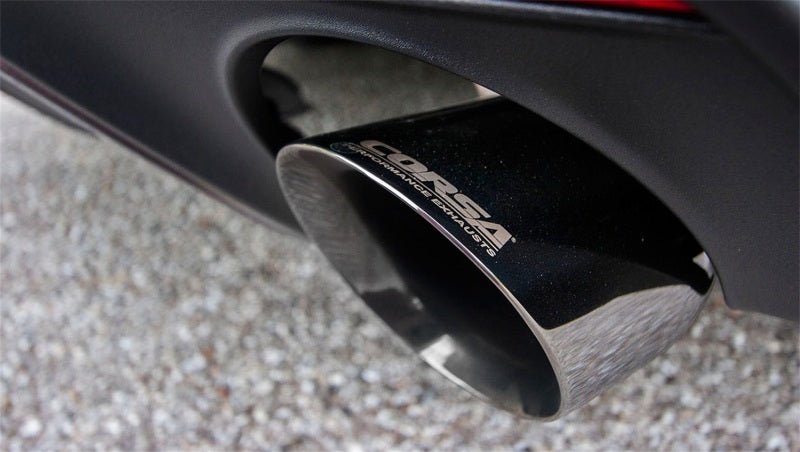 Corsa 2015 - 2017 Ford Mustang GT 5.0 3in Cat Back Exhaust Polish Dual Tips | Sport - JDMuscleShop the look 2cor14332