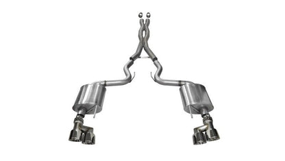 Corsa 2015 - 2017 Ford Mustang GT 5.0 3in Cat Back Exhaust Polish Quad Tips | Sport - JDMuscleShop the look 2cor14337