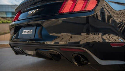 Corsa 2015 - 2017 Ford Mustang GT Convertible 5.0L V8 Black Xtreme Dual Rear Exit Exhaust - JDMuscleShop the look 2cor14342BLK