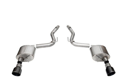Corsa 2024 Ford Mustang GT Sport Axle - Back Dual Rear Exit with 4.5in Black PVD Pro - Series Tips - JDMuscleShop the look 2cor21252BLK