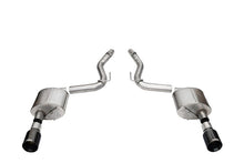 Corsa 2024 Ford Mustang GT Sport Axle - Back Dual Rear Exit with 4.5in Straight Cut Black PVDTips - JDMuscleShop the look 2cor21253BLK