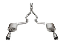 Corsa 2024 Ford MustangGT Sport Cat - Back Exhaust Sys. 3.0in Dual Rear Exit w/4.5in StraightCut Tips - JDMuscleShop the look 2cor21255
