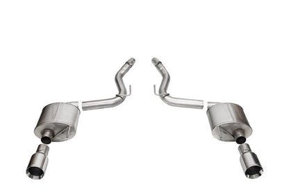 Corsa 2024 rd Mustang GT Touring Axle - Back Ex.Sys 3.0in Dual Rear Exit w/4.5in Straight CutTips - JDMuscleShop the look 2cor21257