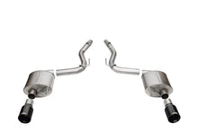 Corsa 2024 rd MustangGT Touring Axle - Back Ex.Sys 3.0in Dual Rear Exit w/4.5in Blk PVD StraightCutTip - JDMuscleShop the look 2cor21257BLK