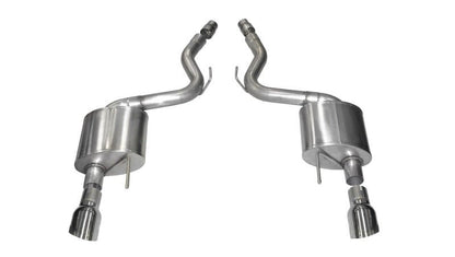 CORSA Performance 2015 - 2017 Ford Mustang GT 3 - Inch Axle Back Exhaust with Dual Polished Tips | cor14326 - JDMuscleSPK4356630