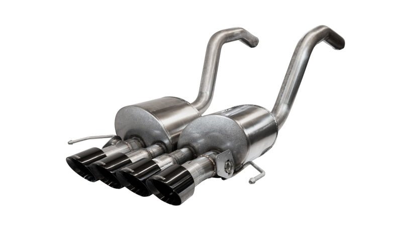 CORSA Performance 2015 - 2019 Chevrolet Corvette C7 Z06 6.2L Xtreme Axle - Back Exhaust with Dual NPP and Quad Black Tips | cor14777BLK - JDMuscleSPK328786