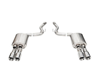 CORSA Performance 2024 Ford Mustang V8 5.0L 3 - Inch Axle - Back Exhaust System with Twin 4 - Inch Polished Tips | cor21262 - JDMuscleSPK679366