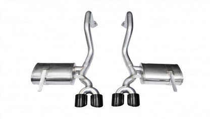 CORSA Performance Black Xtreme Axle - Back Exhaust for Chevrolet Corvette C5 (1997 - 2004) – Aggressive Sound with No Drone | cor14961BLK - JDMuscleSPK4309612