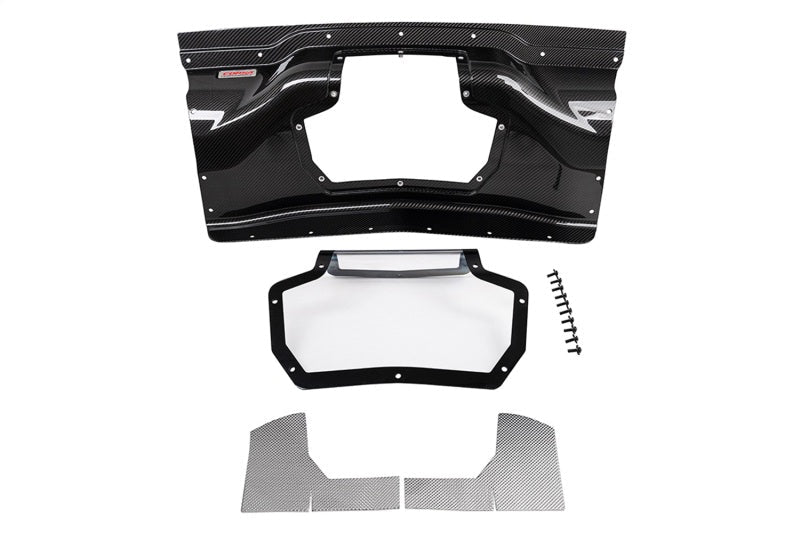 CORSA Performance C8 Corvette Carbon Fiber See - Through Trunk Panel with Polycarbonate Window | cor44009 - JDMuscleSPK628920