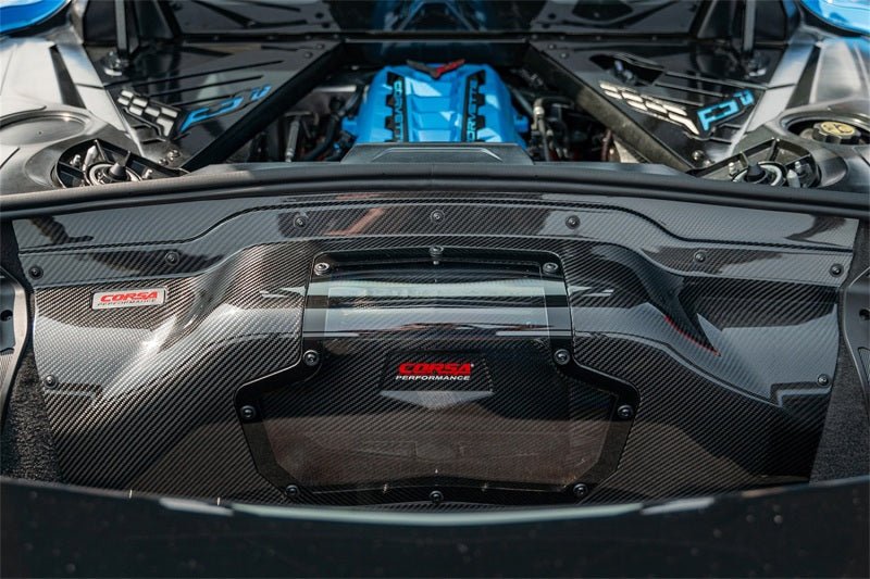 CORSA Performance C8 Corvette Carbon Fiber See - Through Trunk Panel with Polycarbonate Window | cor44009 - JDMuscleSPK628920