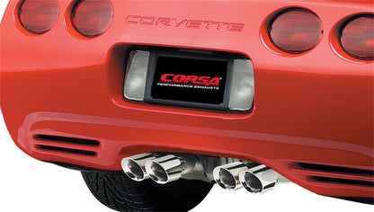 CORSA Performance Corsa 14132 Polished Xtreme Axle - Back Exhaust for Chevrolet Corvette 1997 - 2004 | cor14132 - JDMuscleSPK4309228