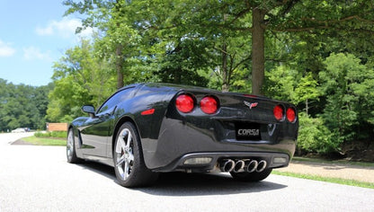 CORSA Performance Corsa 21010 Polished Xtreme Axle - Back Exhaust for Chevrolet Corvette (2005 - 2008) | cor21010 - JDMuscleSPK191248