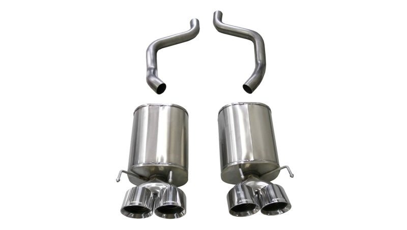 CORSA Performance Corsa 21010 Polished Xtreme Axle - Back Exhaust for Chevrolet Corvette (2005 - 2008) | cor21010 - JDMuscleSPK191248