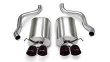 CORSA Performance Corsa Part Number COR14169BLK Black Sport Axle - Back Exhaust for Chevrolet Corvette 2005 - 2008 | cor14169BLK - JDMuscleSPK4309566