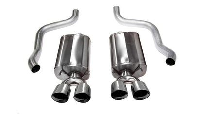CORSA Performance Polished Xtreme Axle - Back Exhaust for 2005 - 2010 Ford Mustang Shelby GT500 5.4L V8 | cor14314 - JDMuscleSPK4309285