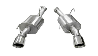 CORSA Performance Polished Xtreme Axle - Back Exhaust for 2005 - 2010 Ford Mustang Shelby GT500 5.4L V8 | cor14314 - JDMuscleSPK4309285