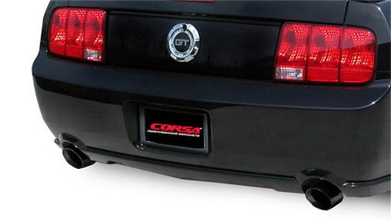 Corsa Performance Shelby GT500 5.4L V8 Black Sport Axle - Back Exhaust for Ford Mustang (2005 - 2010) with Patented RSC Technology | cor14311BLK - JDMuscleSPK4315920
