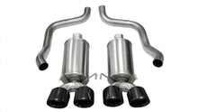 CORSA Performance Xtreme Axle - Back Exhaust with Dual Black Tips for Chevrolet Corvette C6 (2009 - 2013) | cor14470BLK - JDMuscleSPK4338466