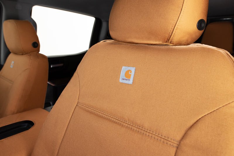 Covercraft Carhartt PrecisionFit Custom Front Seat Covers for 1995 - 1997 Toyota Land Cruiser and Lexus LX450 - Brown | cvrGTT664CABN - JDMuscleSPK738342
