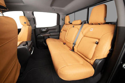 Covercraft Carhartt PrecisionFit Custom Front Seat Covers for 1995 - 1997 Toyota Land Cruiser and Lexus LX450 - Brown | cvrGTT664CABN - JDMuscleSPK738342