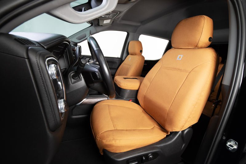 Covercraft Carhartt PrecisionFit Custom Front Seat Covers for 1995 - 1997 Toyota Land Cruiser and Lexus LX450 - Brown | cvrGTT664CABN - JDMuscleSPK738342