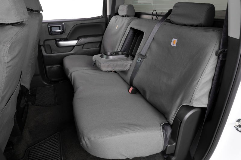 Covercraft Carhartt SeatSaver Custom Front Seat Covers for Toyota Tundra 2014 - 2021 - Gravel | cvrSSC2474CAGY - JDMuscleSPK737697