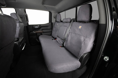 Covercraft Carhartt SeatSaver Custom Second Row Seat Covers for Toyota Tundra 2022 - 2023 - Gravel | cvrSSC8538CAGY - JDMuscleSPK737880