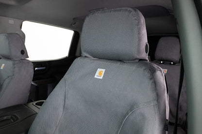 Covercraft Carhartt SeatSaver Custom Second Row Seat Covers for Toyota Tundra 2022 - 2023 - Gravel | cvrSSC8538CAGY - JDMuscleSPK737880