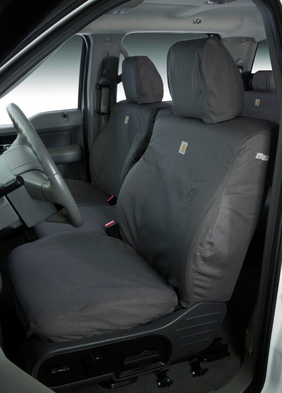 Covercraft Carhartt SeatSaver Front Seat Covers for Toyota Tacoma 2016 - 2023 - Gravel | cvrSSC2509CAGY - JDMuscleSPK737709