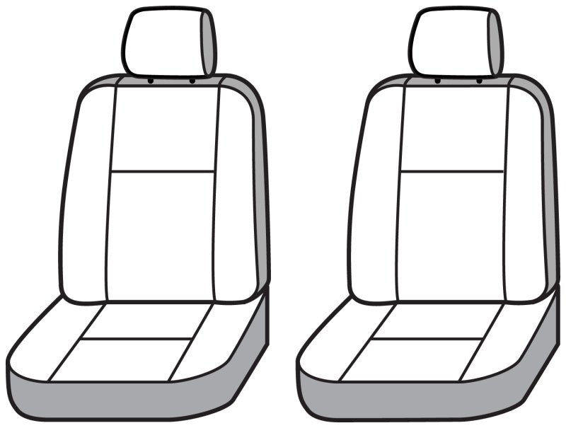 Covercraft Carhartt Super Dux PrecisionFit Custom Front Seat Covers for 2022 - 2023 Toyota Tundra - Black | cvrGTT4315ABCOBK - JDMuscleSPK737889