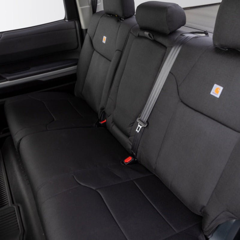 Covercraft Carhartt Super Dux PrecisionFit Custom Second Row Seat Covers for Toyota Tacoma (2016 - 2019) – Black | cvrGTT1117COBK - JDMuscleSPK737405