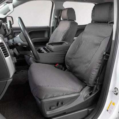 Covercraft Polycotton SeatSaver Front Seat Cover for 2016 - 2023 Toyota Tacoma - Grey | cvrSS2509PCGY - JDMuscleSPK737444