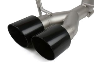 cp-e 15-18 STI / 15-21 WRX Austenite Axle Back Exhaust w/ Black 4" Double Wall Tips | SBAE00001B