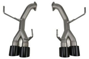 cp-e 15-18 STI / 15-21 WRX Austenite Axle Back Exhaust w/ Black 4" Double Wall Tips | SBAE00001B