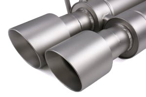 cp-e 15-18 STI / 15-21 Subaru WRX Austenite Dual Muffler Axle Back Exhaust w/ Titan Finish 4" Double Wall Tips | SBAE00002T